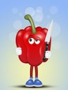 Illustration of red pepper