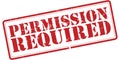 Permission required sign Royalty Free Stock Photo