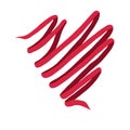 Illustartion of a red ribbon