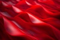 Red satin fabric background with some folds in it Royalty Free Stock Photo