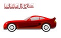 Illustration of Red Sport Car