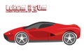 Illustration of Red Sport Car