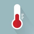 Illustration of red thermometers with different levels Royalty Free Stock Photo