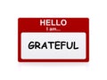 Hello I am grateful card