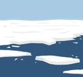 The illustration of reflects the current environmental problems of the polar ice melt, ice is constantly melting background, solve