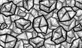 Illustration of refreshing cool gray ice cubes