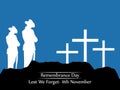 Illustration of Remembrance Day background