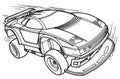 Illustration of a remote controlled toy car