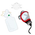 safety equipment and gas mask and oxygen protection