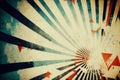 Retro rays grunge, digital illustration artwork, abstract, backgrounds Royalty Free Stock Photo
