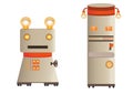 Illustration - retro robots figures (characters)