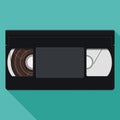 Illustration of Retro VHS Video Tape Royalty Free Stock Photo