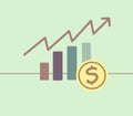 Illustration of rising financial inflation