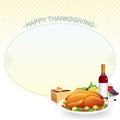 Illustration with Roast Turkey