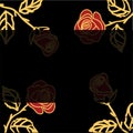 Illustration of roses Royalty Free Stock Photo