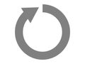 Illustration of a rotating arrow icon (repeat mark) Royalty Free Stock Photo