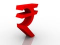 Illustration of a rupee symbol