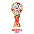 Russia Football Championship Cup soccer sports background for 2018