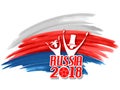 Russia Football Championship Cup soccer sports background for 2018