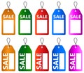 Sale tag icon design set Royalty Free Stock Photo