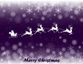 Illustration of Santa in his Christmas sled Royalty Free Stock Photo