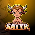 Satyr mascot esport logo design