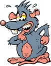 illustration of an scared Rat Royalty Free Stock Photo