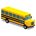 Illustration Of School Bus Car Isolated On White Background Royalty Free Stock Photo