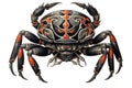 Illustration of a scorpion crab with a tribal pattern on its body