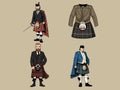 Illustration of Scottish Kilt - Proud Heritage and Distinctive Style