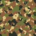 illustration of seamless military camouflage pattern
