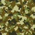 illustration of seamless military camouflage pattern Royalty Free Stock Photo