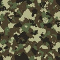 illustration of seamless military camouflage pattern Royalty Free Stock Photo