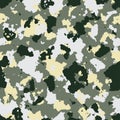 illustration of seamless military camouflage pattern Royalty Free Stock Photo