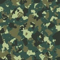 illustration of seamless military camouflage pattern Royalty Free Stock Photo