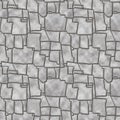 Seamless pattern of inca stones, 3D, texture Royalty Free Stock Photo