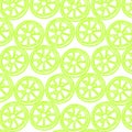 illustration, seamless pattern, hand drawn contour light green lemons with leaves on a white background, pastel shades Royalty Free Stock Photo