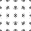 Seamless pattern with icons of steering wheels on white background