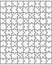 Parts of white puzzle