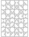 Parts of white puzzle