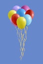 An illustration of a set of colourful balloons Royalty Free Stock Photo