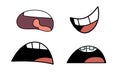 Illustration of a set mouths