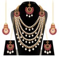 set of necklace and earrings, wedding female diamond