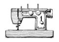 Illustration of sewing machine