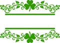 Shamrock border Royalty Free Stock Photo