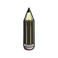 Illustration of a Sharpened Graphite Pencil Perfect for Writing Drawing or Sketching Designs Royalty Free Stock Photo