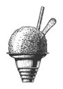 Illustration of Shave ice