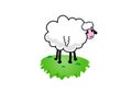 Illustration of sheep. Vector Royalty Free Stock Photo