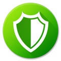 Shield green circle icon design Royalty Free Stock Photo