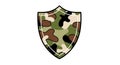 Camo Shield Icon Royalty Free Stock Photo